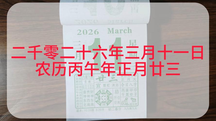 2026年农历三月二十一黄历上，今天适合拆房吗？