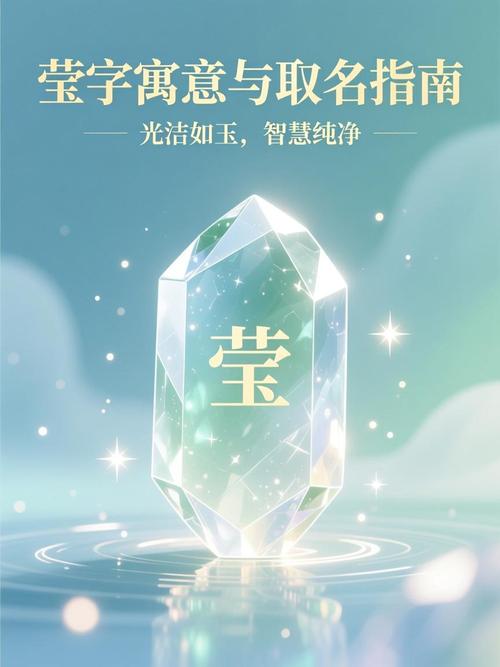 莹字女孩取名寓意美好，如何用莹字为女孩起一个寓意纯洁、光明的长尾？