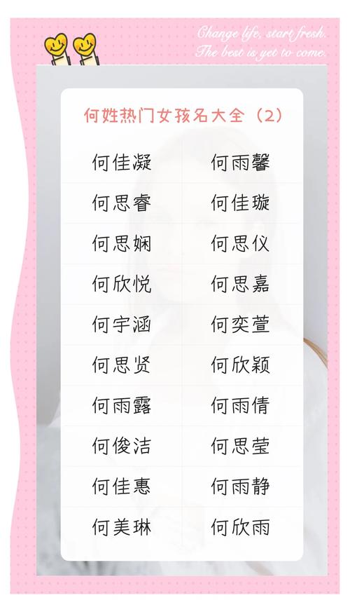 何姓冷门独特女孩名字，有没有什么好听的推荐？