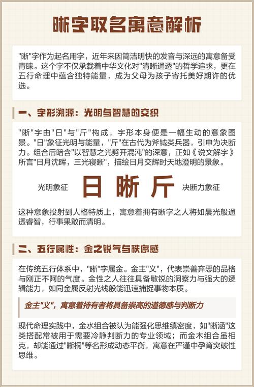 晰字五行属什么，用作女孩名字寓意是什么？