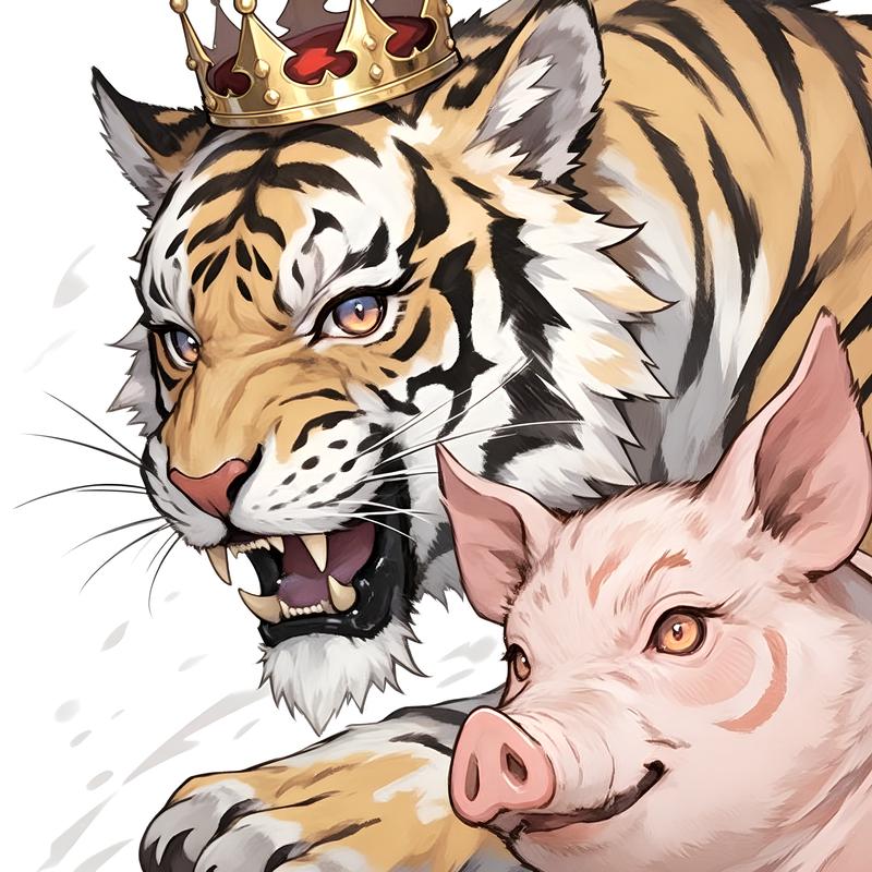 猪和虎在一起，谁的威望会梗高？