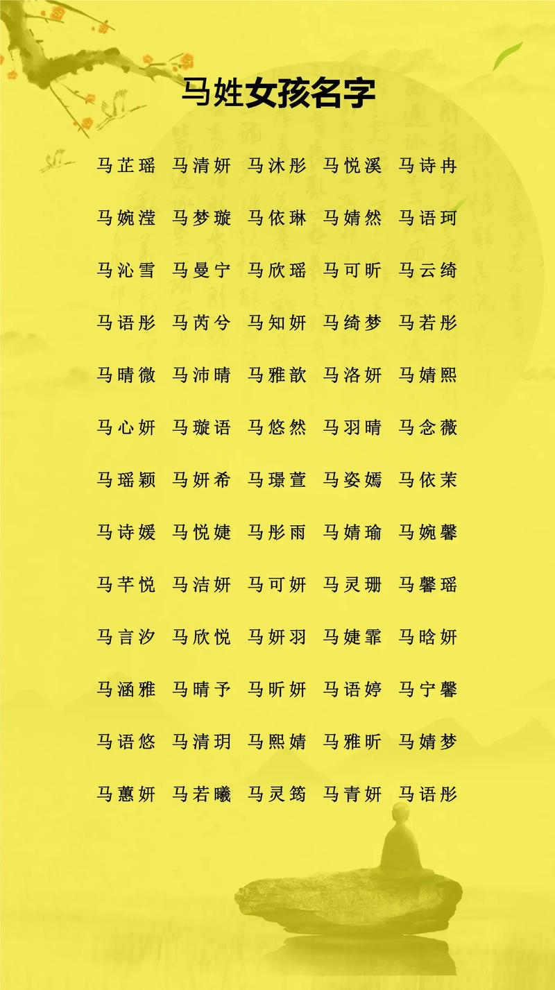 如何为有气质的马姓男孩取一个既文雅又响亮的名字呢？