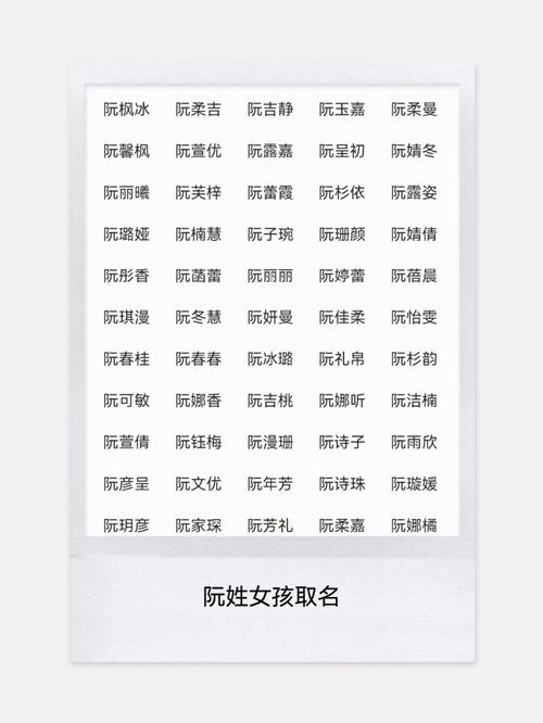 阮姓才智双全的女宝宝叫什么名字呢？