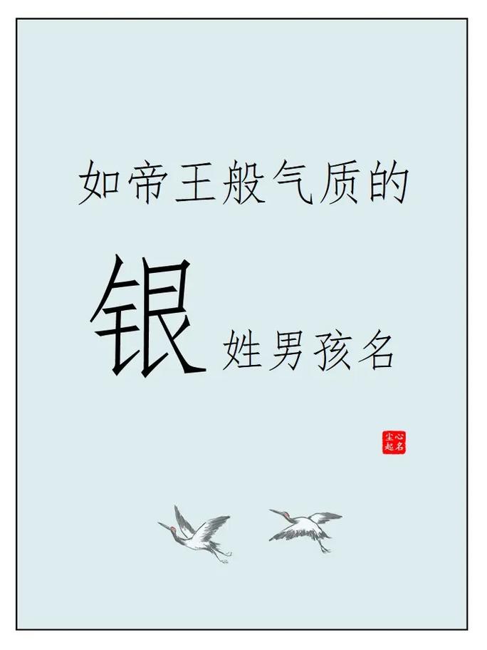 男孩用银字取名，寓意和含义丰富，能否推荐一个富有深意的银字男孩名字？