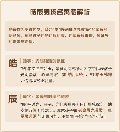 皓字取名寓意男孩，是否代表光明磊落、纯洁无瑕的美好品质？