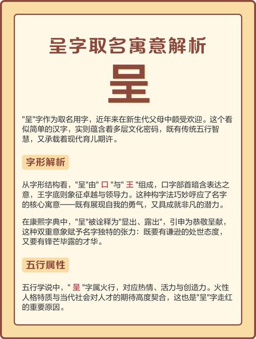 呈字取名寓意女孩，有哪些美好的寓意和含义？