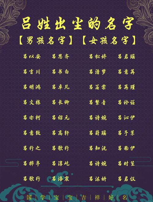 吕姓女孩名字中蕴含独特优美的字眼，能否推荐一个既独特又优美的名字呢？