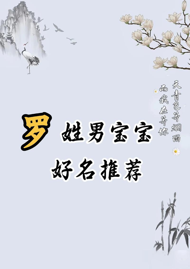 罗姓大气文雅的男孩名字，有没有什么既文雅又大气的好听名字推荐？