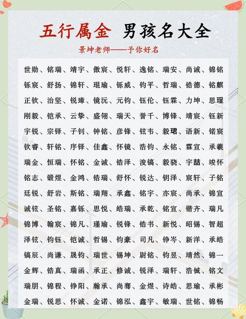 霜字五行属金，男孩最佳组合名字改写为：霜字五行属金，有没有适合男孩的名字组合推荐？