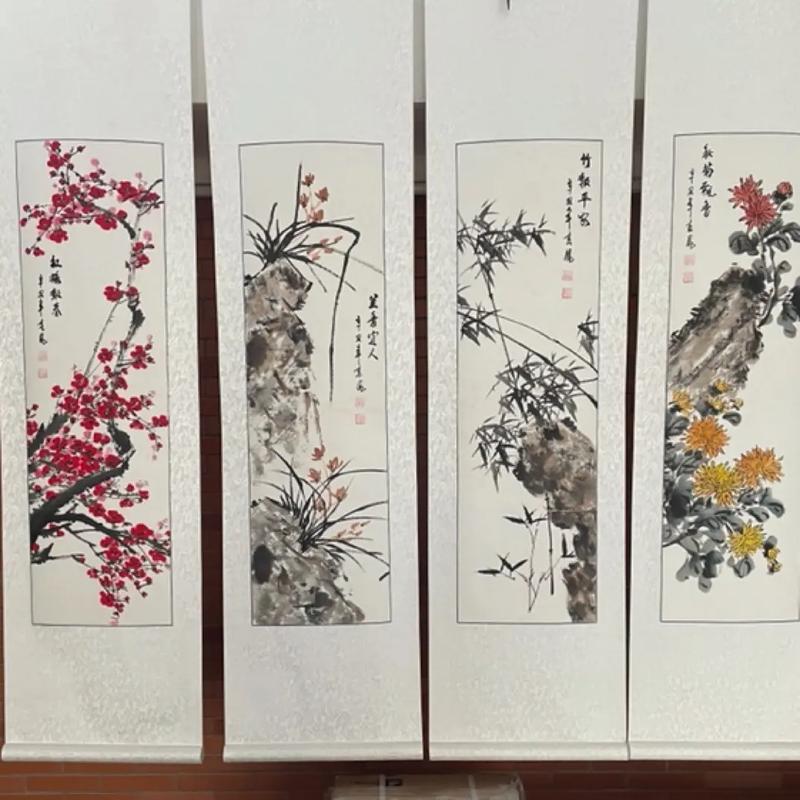 居家风水挂梅兰竹菊合适吗？有没有什么讲究？