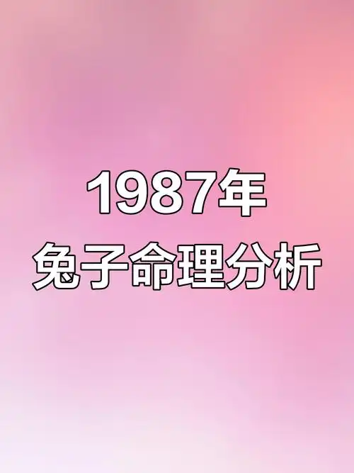 1987年属兔男性八字命理中，哪些因素会影响其事业财运？
