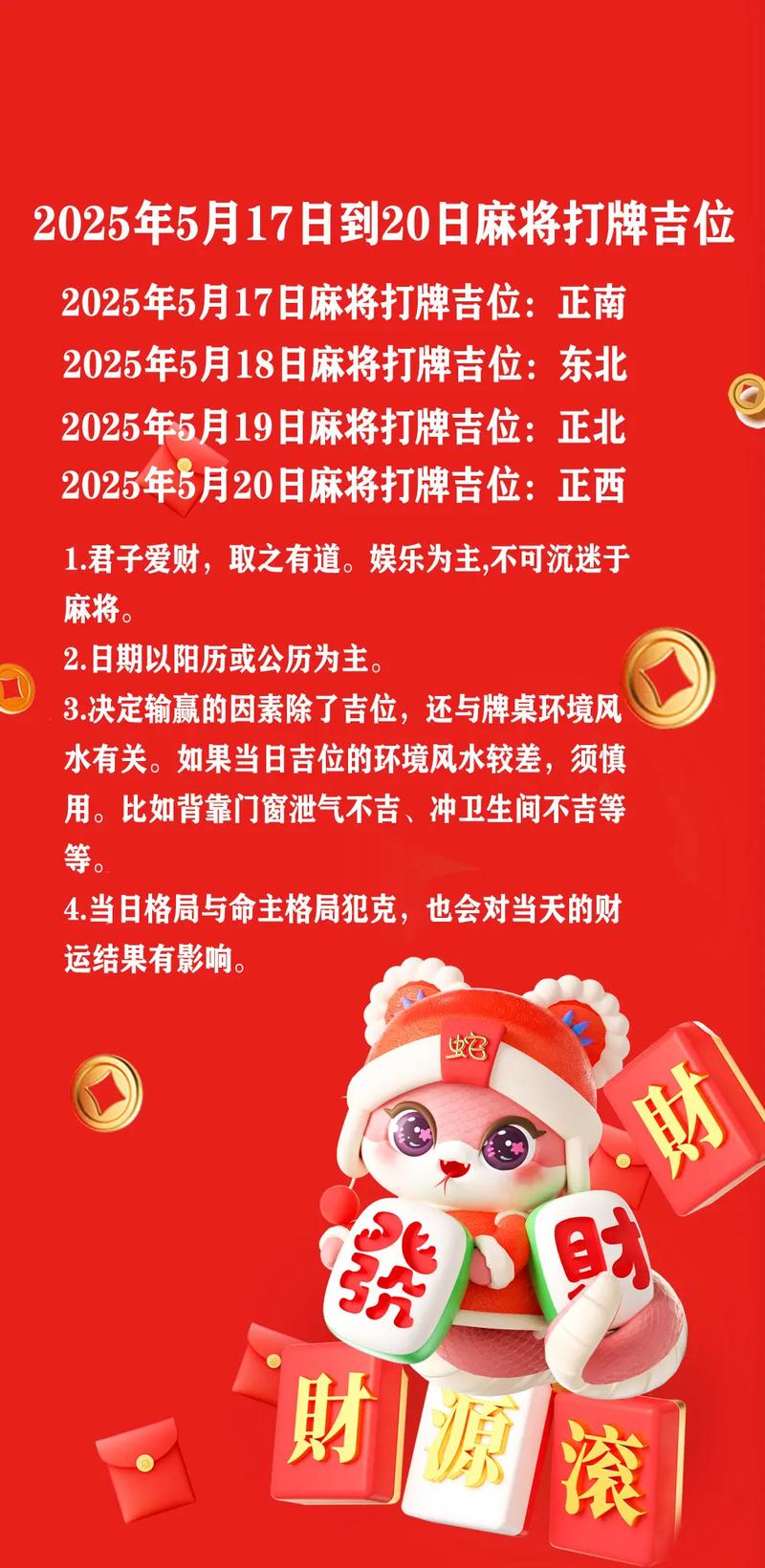 2025年9月1日打麻将时财神方位在哪里？