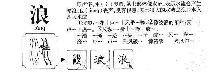 男孩用浪字取名，寓意自由奔放，那么这样的名字有什么特别的寓意吗？