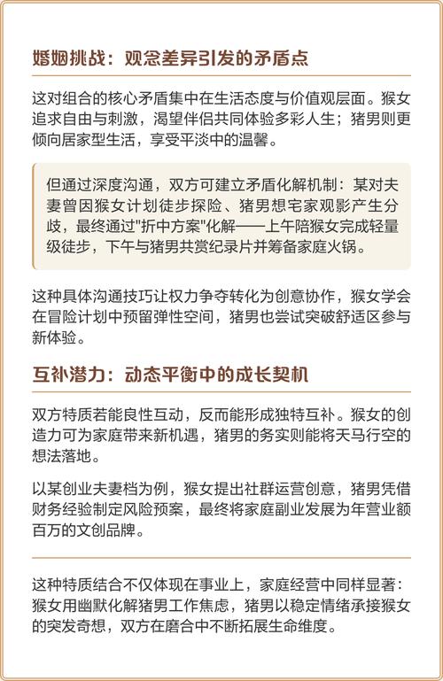 属猴男和属猪女婚配会怎样？他们的性格和关系有何特点？