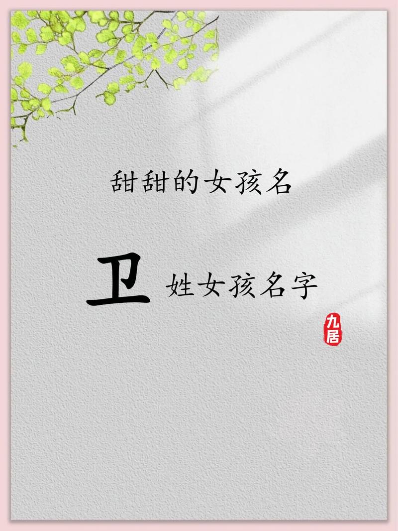 卫姓男孩名字朗朗上口，有没有什么好听的卫姓男孩名字推荐呢？