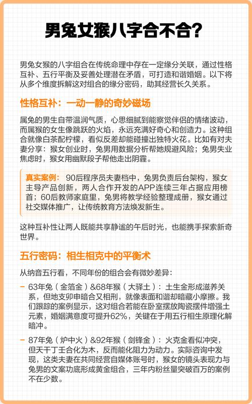 属兔和属猴的夫妻关系是否和谐，有没有什么忒别的相处之道呢？
