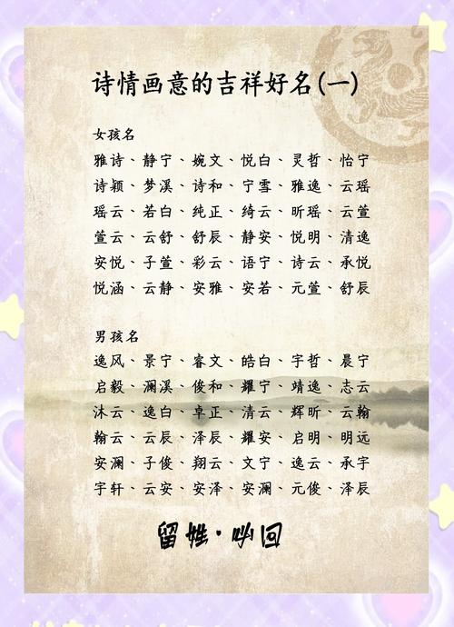 2026年，有没有创意内涵的名字推荐给孩子？