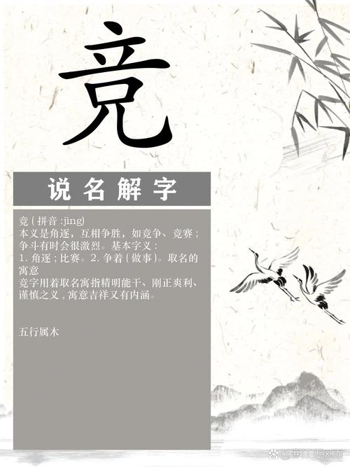 竞字五行属什么，如何用其寓意为男孩取名？