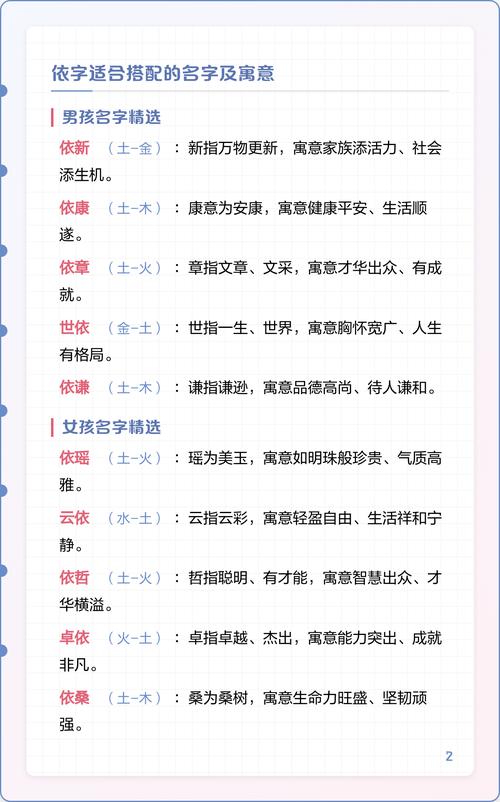 依字五行属什么，男孩取名寓意有哪些？