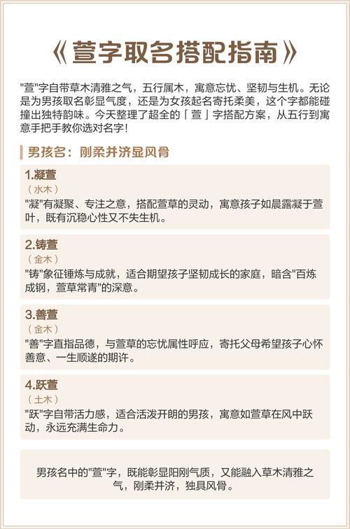 萱字五行属木，萱字女孩最佳组合名字改写为：萱字女孩五行属木，取名的最佳组合有哪些？