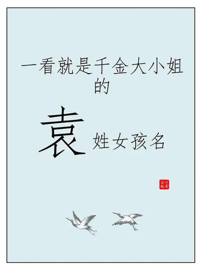 姓袁的女孩取有涵养的名字，有没有什么好的建议？