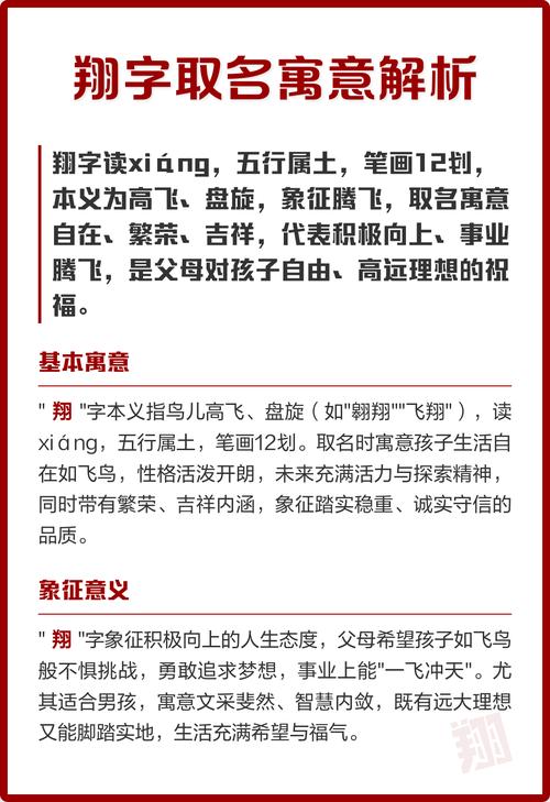翔字五行属什么？男孩取名用翔字寓意好，有哪些名字推荐？