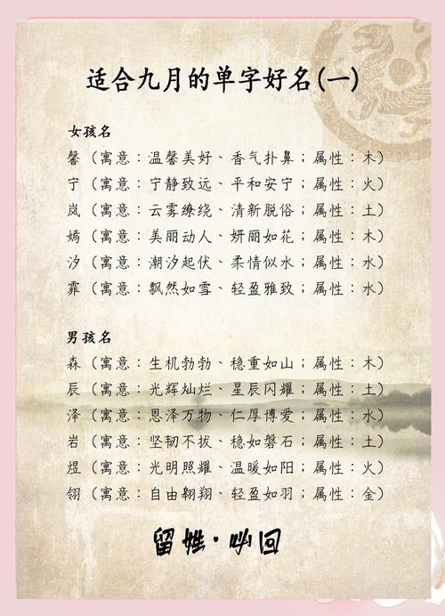 如何给单姓有灵气的女宝宝取一个既独特又充满诗意的名字呢？
