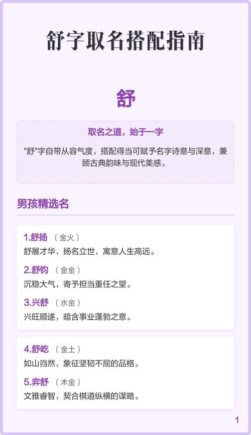 女孩用舒字取名，寓意舒适、舒展，这个名字是否适合表达她的个性与气质？