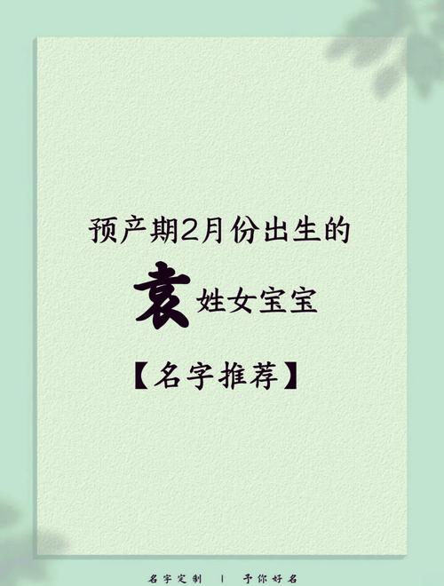 袁姓女孩名字中蕴含美好寓意的，有没有什么特别的推荐呢？