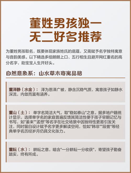 董姓男宝宝取名，有没有既创意又寓意的长名字推荐呢？