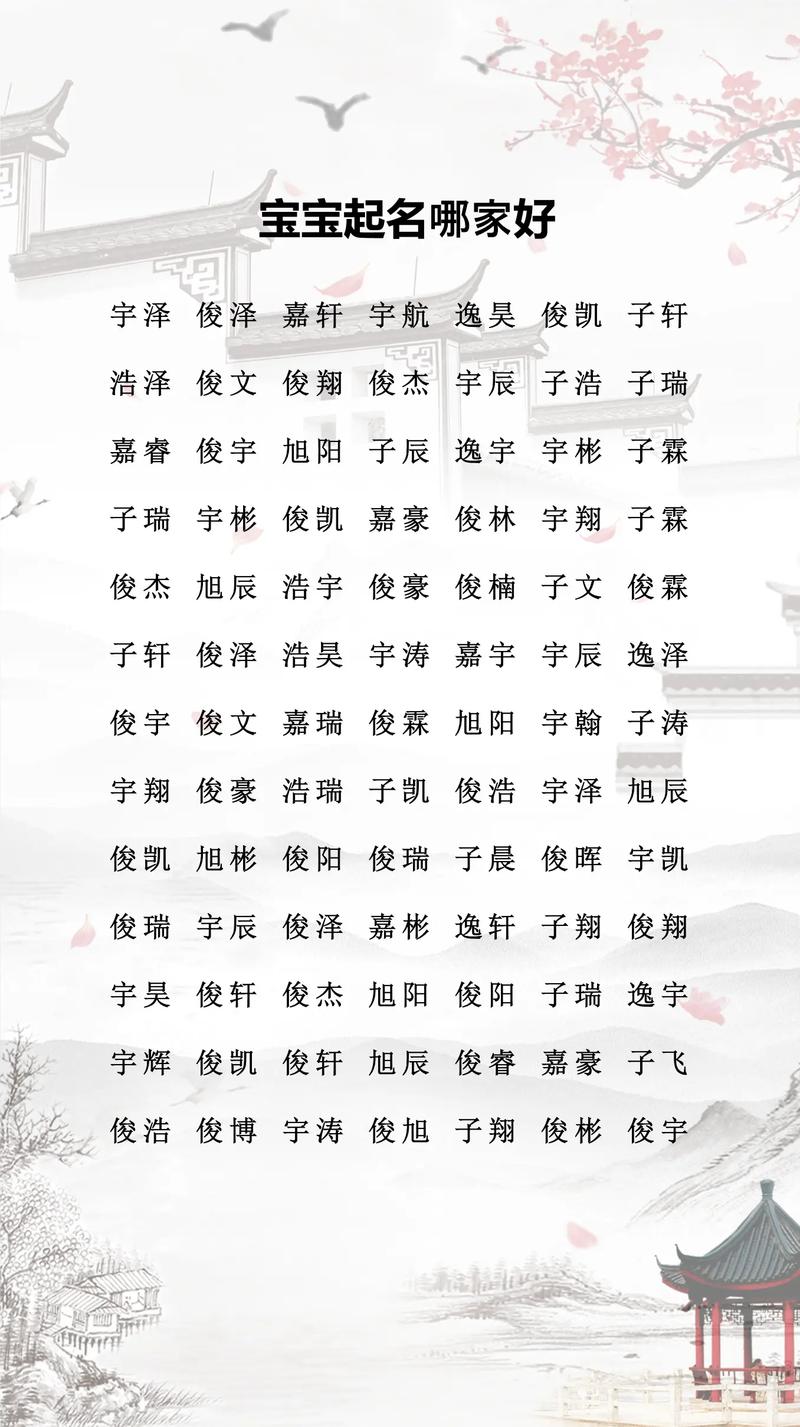 姓将于的宝宝起个有美好寓意的名字，有没有什么好建议呢？