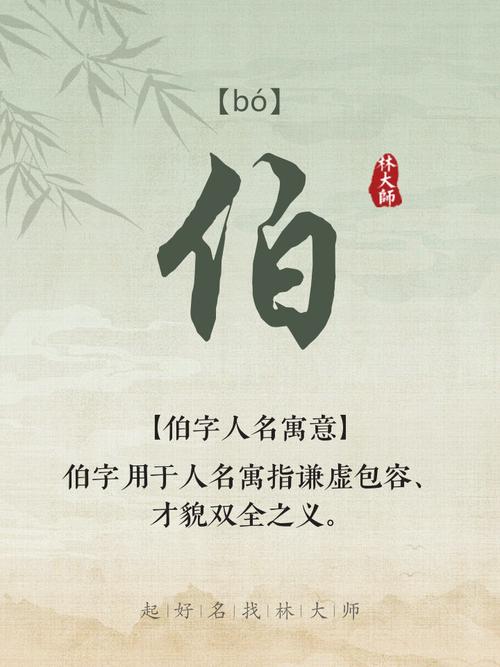 伯字取名寓意男孩，嫩否体现尊贵和智慧？