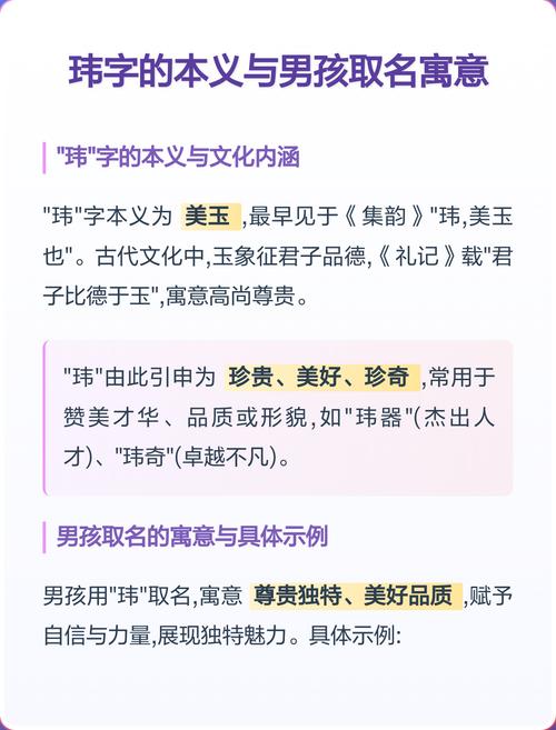 玮字五行属什么？男孩取名寓意有哪些？