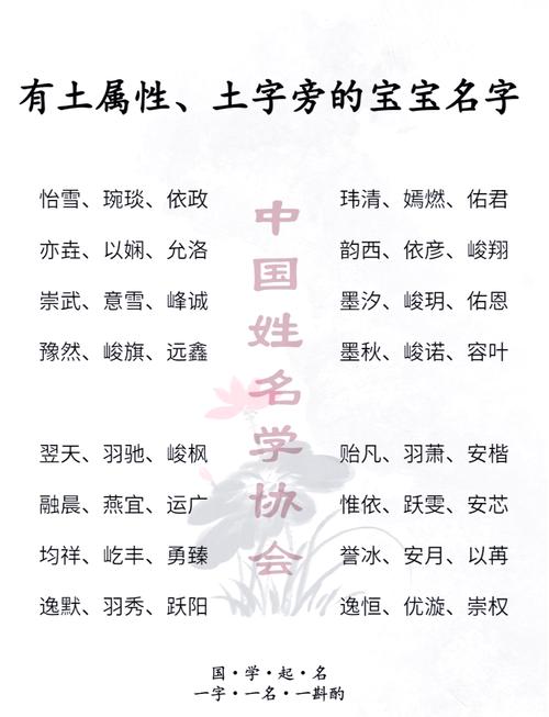 八字土命起名时，有没有什么好名字推荐呢？