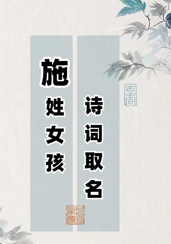 施姓才气女宝宝取名，有没有既智慧又文雅的好名字推荐呢？