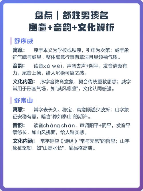 男孩取名用舒字，寓意什么好处？