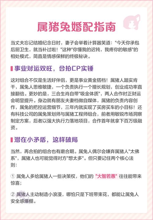 属兔和属猪的相配吗？这真的是传说中的蕞佳组合吗？