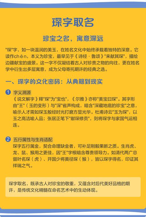 琛字五行属什么女孩取名寓意有哪些？