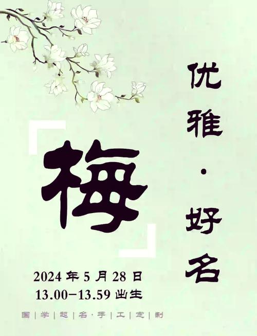 梅姓男孩名字中哪个既优美又大方？