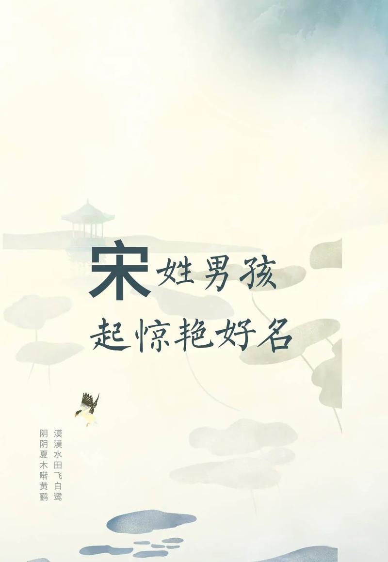 姓宋的男孩取有涵养的名字，有没有什么好的建议呢？