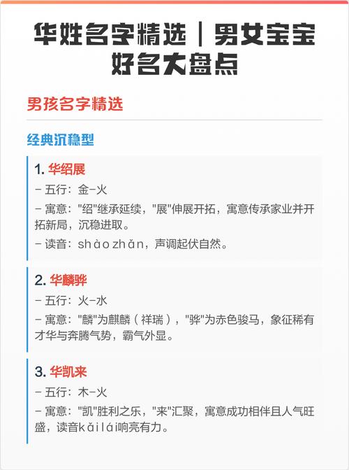 华姓女宝宝取名时有哪些既优美又大方的名字可依选择呢？