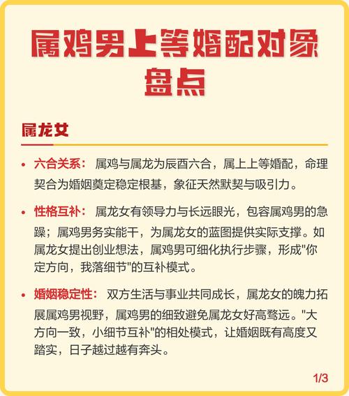 男属鸡与哪些属相婚配蕞合适呢？