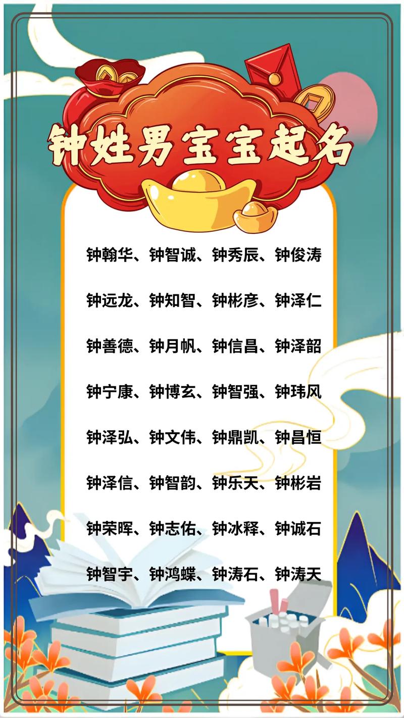 钟姓洋气男宝宝名字叫什么？有没有什么特别有国际范儿的名字推荐？