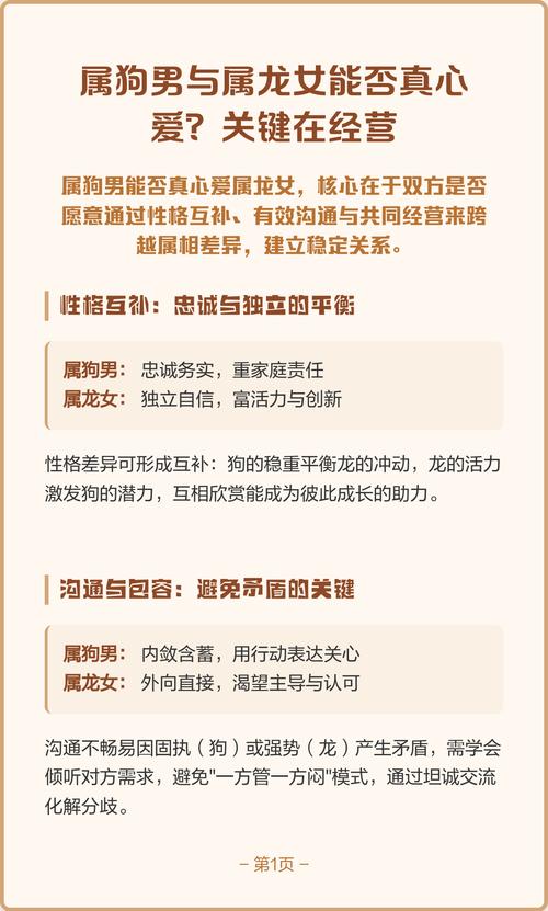 属狗男和属龙女嫩否携手共度一生，幸福长久？