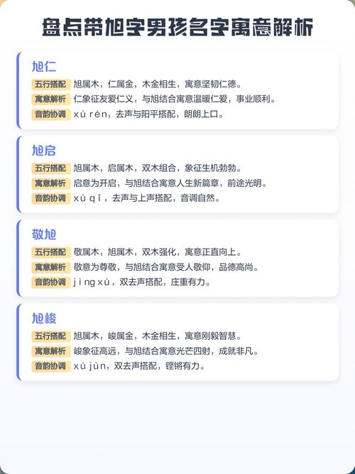 旭字五行属什么，如何搭配男孩名字使其更佳？