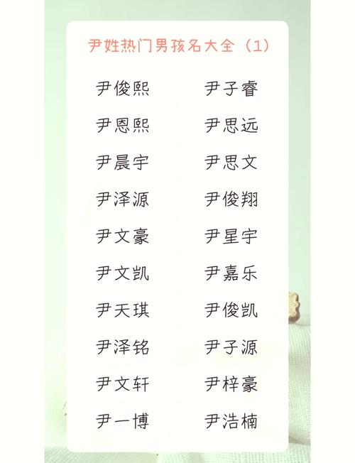 如何根据风水和五行原理，为尹姓男孩起一个朗朗上口的吉祥名字？