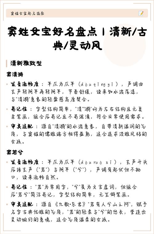 窦姓气质女宝宝取名，有没有什么既优雅又有内涵的好名字推荐呢？