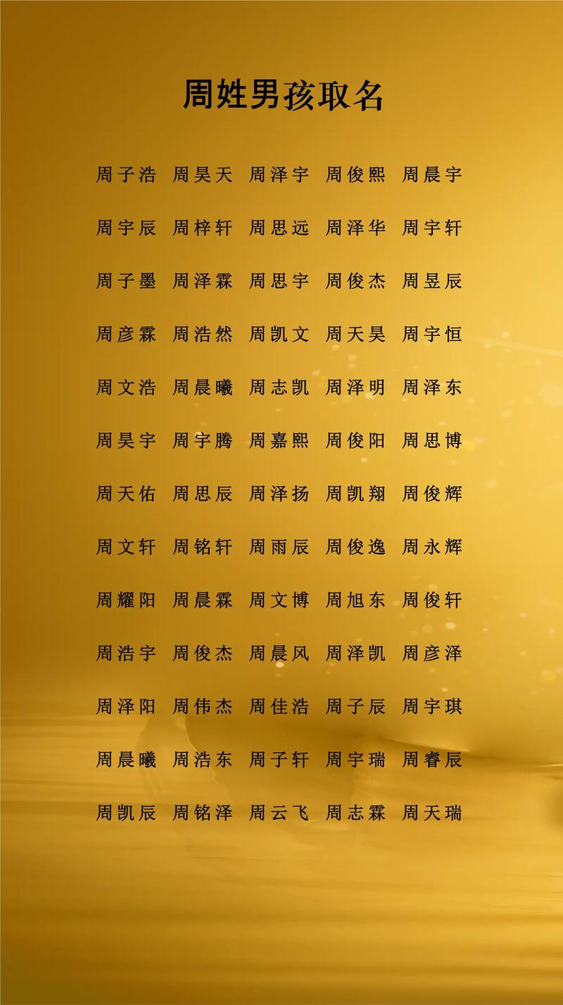 周姓大气文雅的女孩名字，有没有什么特别好的建议呢？