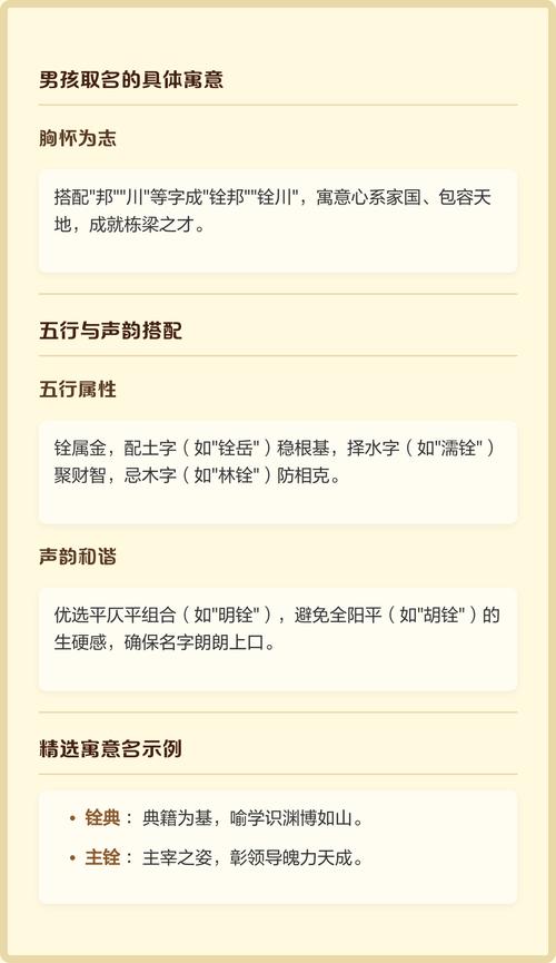 男孩用铨字取名，有何美好寓意和深层含义？