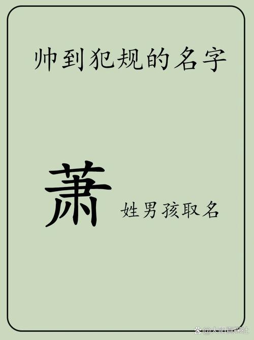 萧姓气质男孩取什么名字既文雅又符合气质？